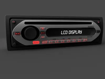 Car stereo SONY CDX-GT20 3D model