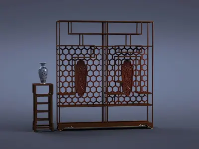 cabinet cabinet wardrobe sofa bed table bookshelve 3D model