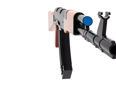 Automatic weapon 3D model