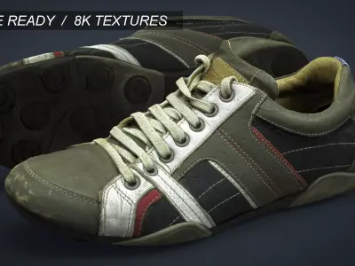 Sneakers spartacus shoes Low-poly 3D model