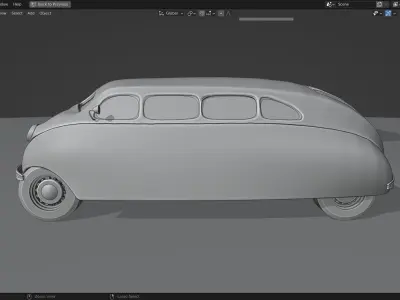 1936 Stout Scarab 3D Model 3D model