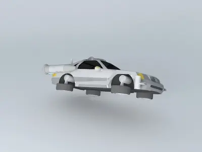 Mercedes Benz Time Machine Flying Mode Free 3D model