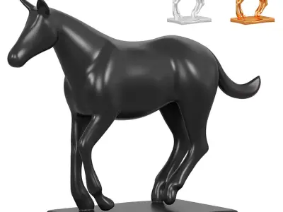 Horse Sculpture 3D model purchase