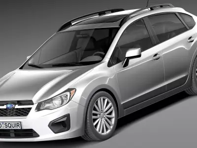 Subaru Impreza 5-door 2013 3D model