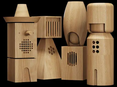 Teenage engineering choir CH-8 speaker 3D model