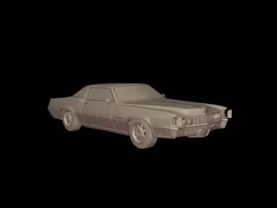 Cadillac fleetwood Eldorado Coupe 1968  3D print model