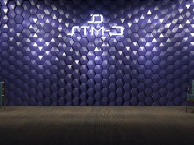 STM-D hexagon wall parametric model 200 Low-poly 3D model