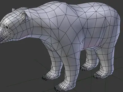 Bears pack Low-poly 3D model
