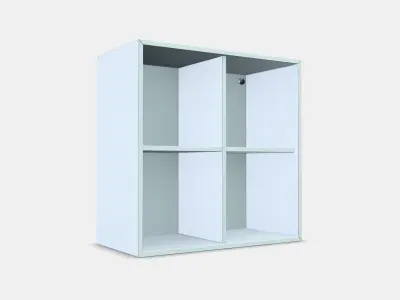 EKET Cabinet with 4 compartments Low-poly 3D model