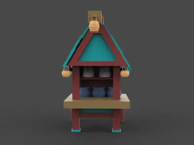 steak car Low-poly 3D model