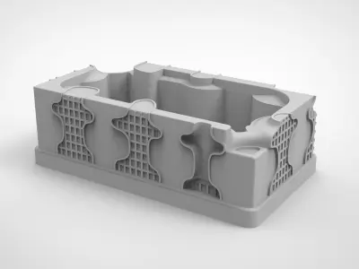 National Taichung Theater pattern vase 3D print model