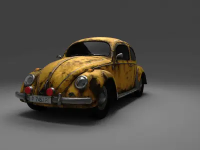 Volkswagen BeetleSplit car 3D model