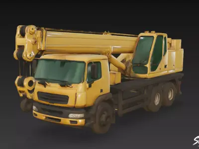 Crane Low-poly 3D model