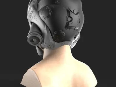 SCIFI HELMET 04 3D model Free 3D model