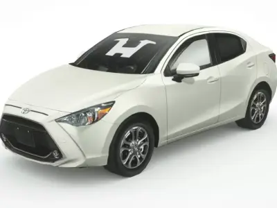 Toyota Yaris Sedan 2019 Low-poly 3D model