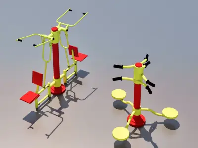 Sport Tools  Low-poly 3D model