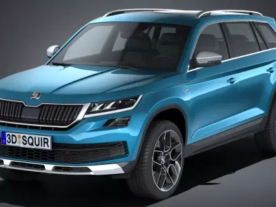 Skoda Kodiaq Scout 2018 3D model