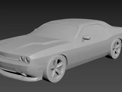 Dodge Challenger 2008  3D print model