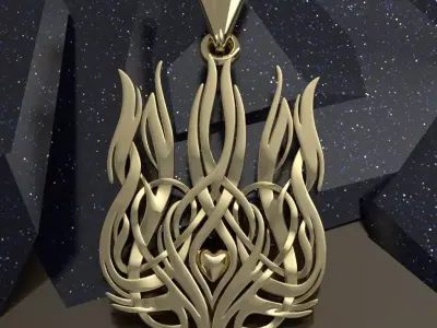Ukrainian Trident 3D print model 2