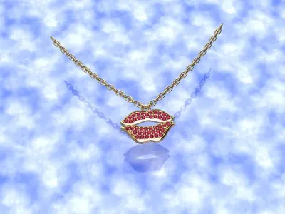 gold pendint  3D print model