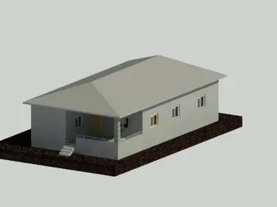 Village House Revit 3D model