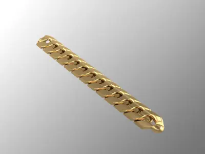 cuban chain STL 3D model