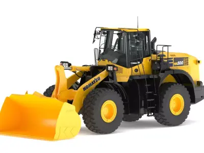 Komatsu WA500-8 Yard Loader Wheel Loader 3D model