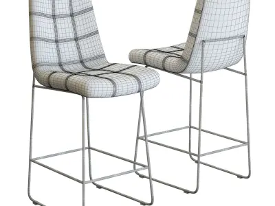 Crate and Barrel Naomi Bar Stool 3D model