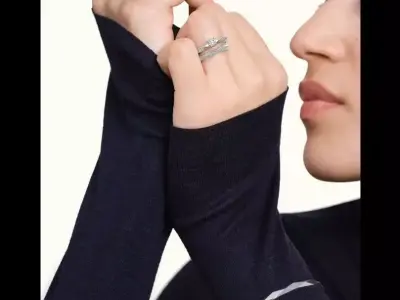 BOUCHERON - FACETED RING - DIAMONDS  3D print model