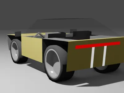 Lowpoly Car Free low-poly 3D model by scaled