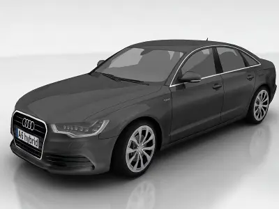 Audi A6 Low-poly 3D model