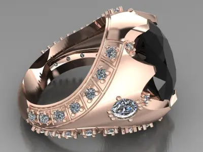 luxury ring for women 3D print model