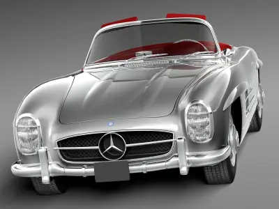 Mercedes-Benz 300SL Roadster 1957 3D model