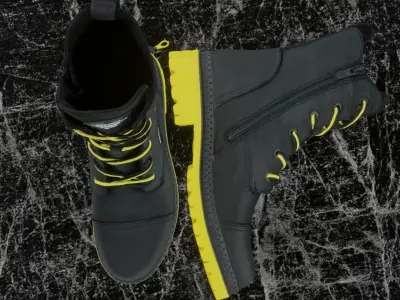 GREYDER 3D BOOTS - GR 956 - HIGH  Low-poly 3D model