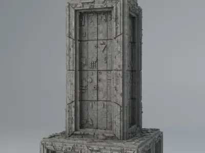 Sci Fi Shapes - Dystopia Building 6 Low-poly 3D model