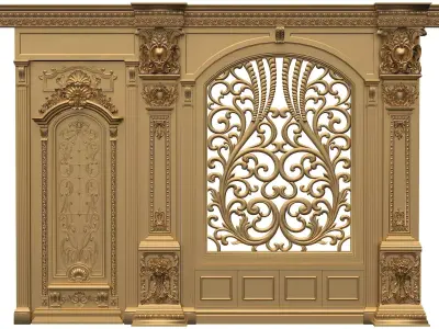 Classic Door Royal 3 3D model