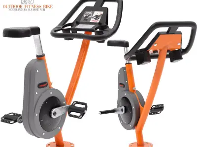 outdoor Fitness Bike 3D model