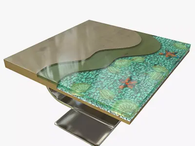 Epoxy table 3D model