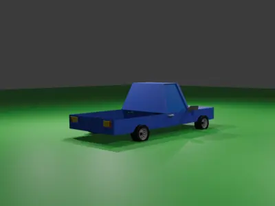 3d model of cartoon car 3D model