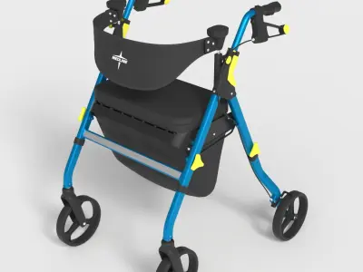 MOBILITY ROLLATOR WALKER Low-poly 3D model