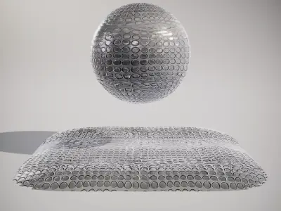 Black Bubble Wrap HQ PBR Textures Set Texture
