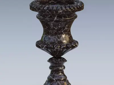 Garden urn planter03 3D model