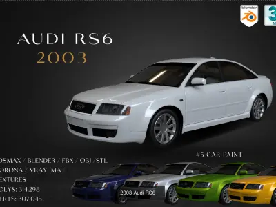 AUDI  COLECTION  CARS  1983-2012 3D Model Pack