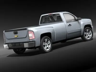 Chevrolet Silverado regular cab CG 2009 3D model