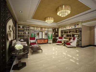 Lobby Embassy 2 3D model
