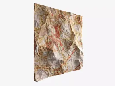 207-RockPanel rock on wall 3D model