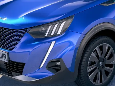 Peugeot e-2008 2020 3D model