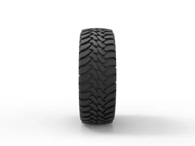 Wheel of Trophy truck 3D print model