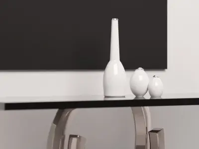 Realistic Modern Table Low-poly 3D model