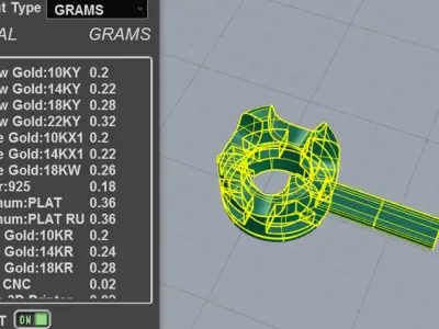 7pt Gem Or Diamond Tennis Bracelet 3D print model
